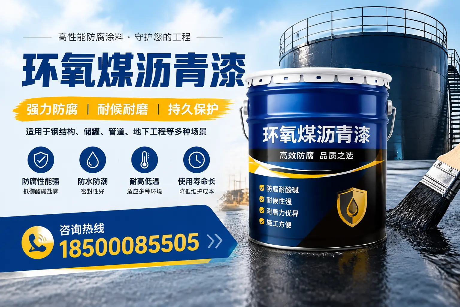 环氧煤沥青漆在工业中的应用，海城企业的选择